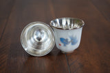 Pure Silver Cup, Golden Fish Silver Cup, Teacup, Traditional Silver Teac Cup, Licensed Silver 63 g, Traditional Miao Silver