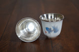 Pure Silver Cup, Golden Fish Silver Cup, Teacup, Traditional Silver Teac Cup, Licensed Silver 63 g, Traditional Miao Silver