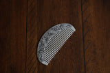999 Fine Silver Comb, Hand-carved Fish, Anti-Itchy Comb,  Miao Silver Heritage, Traditional Miao Design, Luxery Comb for Head Massage