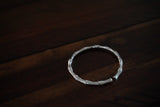 BambooTextured 999 Fine Silver Bangle, Traditional Hmong Silver Jewelry, Certified Pure Silver Open Cuff, Bangle Bracelets for Women, Silver Bracelets for Women, Hmong Jewelry, Gift for Women.