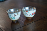 Bird On Tree Pure Silver Cups, Licensed Pure Silver Tea Cup, TeasET