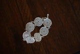 990 Fine Silver Filigree Circle Bracelet, Silver Bracelets for Women, Chain Bracelet, Miao Silver Heritage, Miao Silver Jewelry, Bangle Bracelets for Women Silver, Gift for Women Girls.