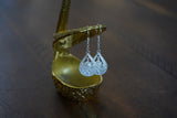 Waterdrop Harmony Fine Silver Dangle Earrings,Certified 990 Fine Silver Filigree Earrings, Traditional Hmong Jewerly, Bohemian Statement Jewelry, Miao Silver Heritage, Ethnic Tribal Style Silver Earrings, Prom Earring, Gift for Women
