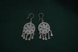 Mandala Charm 990 Fine Silver Dangle Earrings, Traditional Miao Silver Earrings, Disc Chandelier Earrings,Bohemian Statement Jewelry, Miao Silver Heritage, Ethnic Tribal Style Earrings, Silver Prom Earrings for Women, Gift for Women