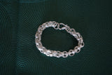 Unisex 999 Fine Silver Chain Bracelet, Hmong Durable and Versatile Chain Bracelet, Certified Pure Silver 999, Miao Silver Heritage, Silver Hand Chain, Ethnic Tribal Style, Mens Bracelet