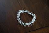 Unisex 999 Fine Silver Chain Bracelet, Hmong Durable and Versatile Chain Bracelet, Certified Pure Silver 999, Miao Silver Heritage, Silver Hand Chain, Ethnic Tribal Style, Mens Bracelet