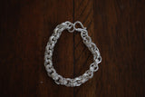 Unisex 999 Fine Silver Chain Bracelet, Hmong Durable and Versatile Chain Bracelet, Certified Pure Silver 999, Miao Silver Heritage, Silver Hand Chain, Ethnic Tribal Style, Mens Bracelet