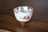 Floral Pure Silver Cup, Birds on the Tree, Flower Patterned, Traditional Miao Silver Cup