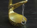 Elegant Black Swan Pendant Fine Silver Dangle, Silver Earrings