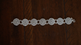 990 Fine Silver Filigree Circle Bracelet, Silver Bracelets for Women, Chain Bracelet, Miao Silver Heritage, Miao Silver Jewelry, Bangle Bracelets for Women Silver, Gift for Women Girls.