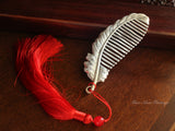 999 Fine Silver Comb, Licensed Pure Silver(76g), Leaf Pattern, Handmade Silver Comb, Leaf, Leave, Licensed Pure Silver, Head Massage