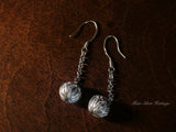 Pure Silver Dangles, Traditional Fine Silver Earring, Miao Tribe