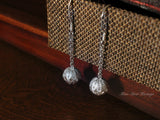 Pure Silver Dangles, Traditional Fine Silver Earring, Miao Tribe