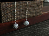 Pure Silver Dangles, Traditional Fine Silver Earring, Miao Tribe
