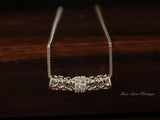 925 Silver Necklace, Fine Silver, Traditional Silver Jewelry,Silver Accessories, Rod ,Licensed Pure, Silver(3 g), Collection,Cultural, Miao