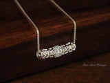 925 Silver Necklace, Fine Silver, Traditional Silver Jewelry,Silver Accessories, Rod ,Licensed Pure, Silver(3 g), Collection,Cultural, Miao
