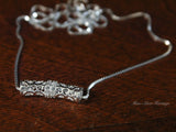 925 Silver Necklace, Fine Silver, Traditional Silver Jewelry,Silver Accessories, Rod ,Licensed Pure, Silver(3 g), Collection,Cultural, Miao