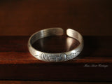 999 Fine Silver Bangle,Carved Lotus Silver Bracelet, Pure Silver,Silver Jewelries,Lotus,Gift,Traditional Miao Carving Designs, Traditional Miao