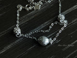 Pure Silver Anklet Bracelet(Fish, Flower), Traditional Miao Silver Ankle Bracelet