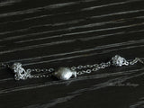 Pure Silver Anklet Bracelet(Fish, Flower), Traditional Miao Silver Ankle Bracelet