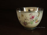 Floral Fine Silver Tea Cup, 990 Fine Silver Tea Cup Sets, Watercolor Flower Silver Cup, Traditional Hmong Silverware, Miao Silver Heritage, Chinateacup, Gift for Teaparties and TealoversMiao Tribe (136g)